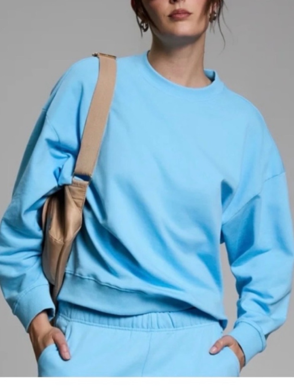 NWT Year of Ours Cotton Pullover Sweatshirt Women Minimal Lounge Oversized XS/S